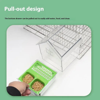 Hanging Parrot Feeder Prevent Scattering Bird Feeding Bowl