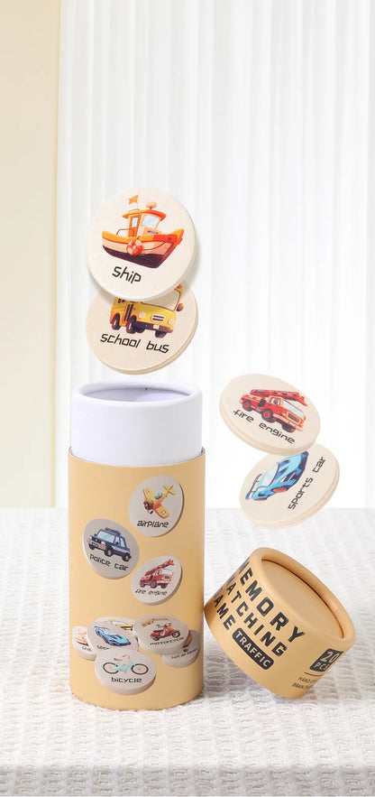 Wooden Memory Match Stick Chess Game Board