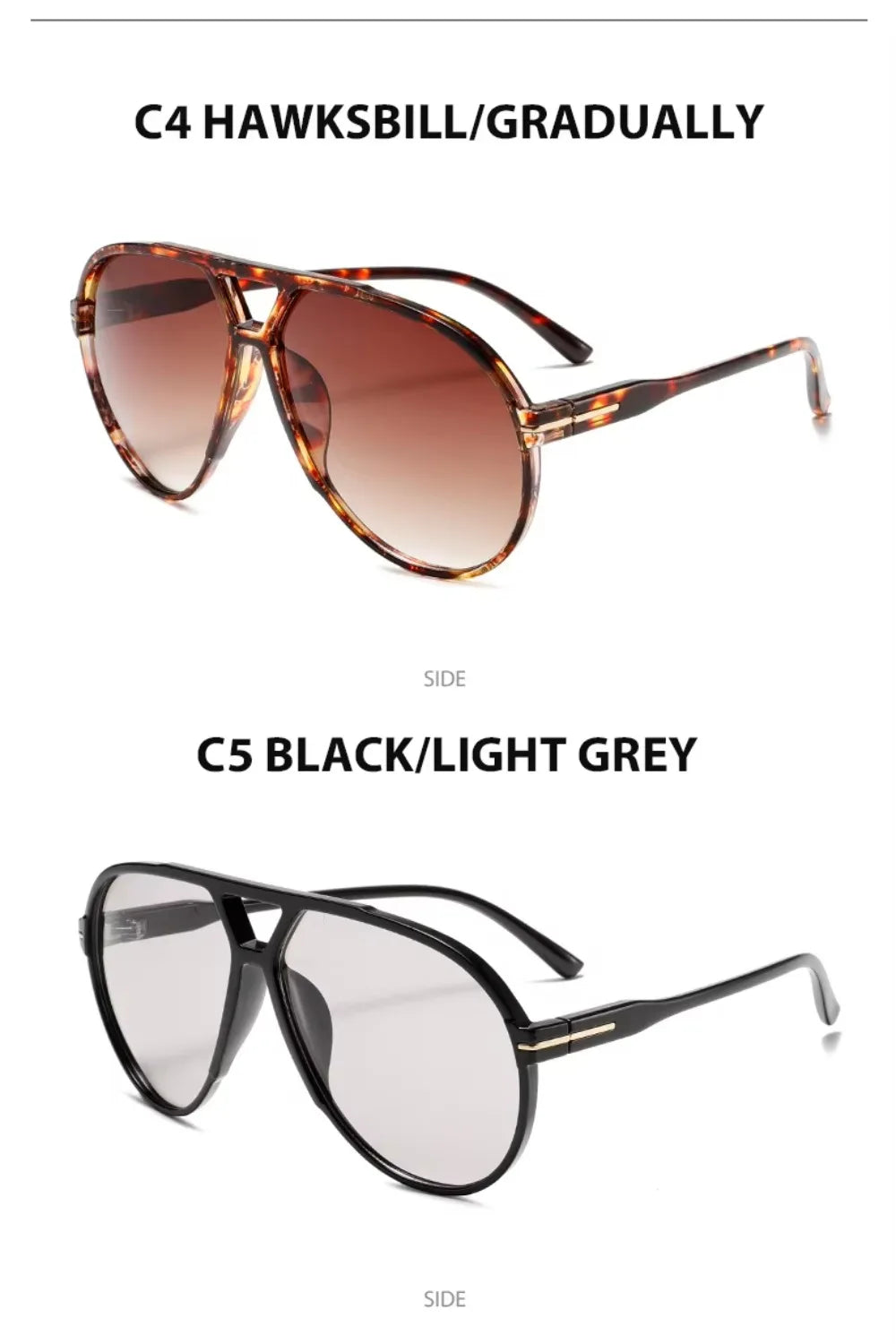 3515 Designer Inspired Sunglasses Vintage Oversized