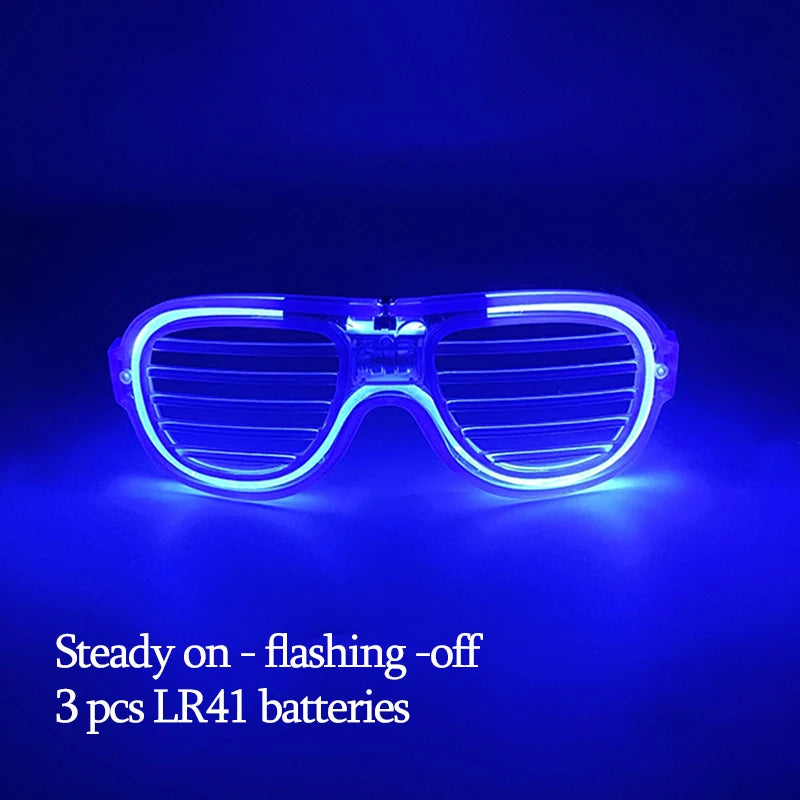 New Acrylic Luminous Glowing Cyberpunk Glasses LED Light