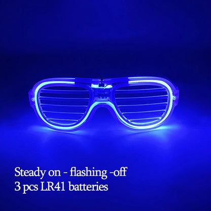 New Acrylic Luminous Glowing Cyberpunk Glasses LED Light