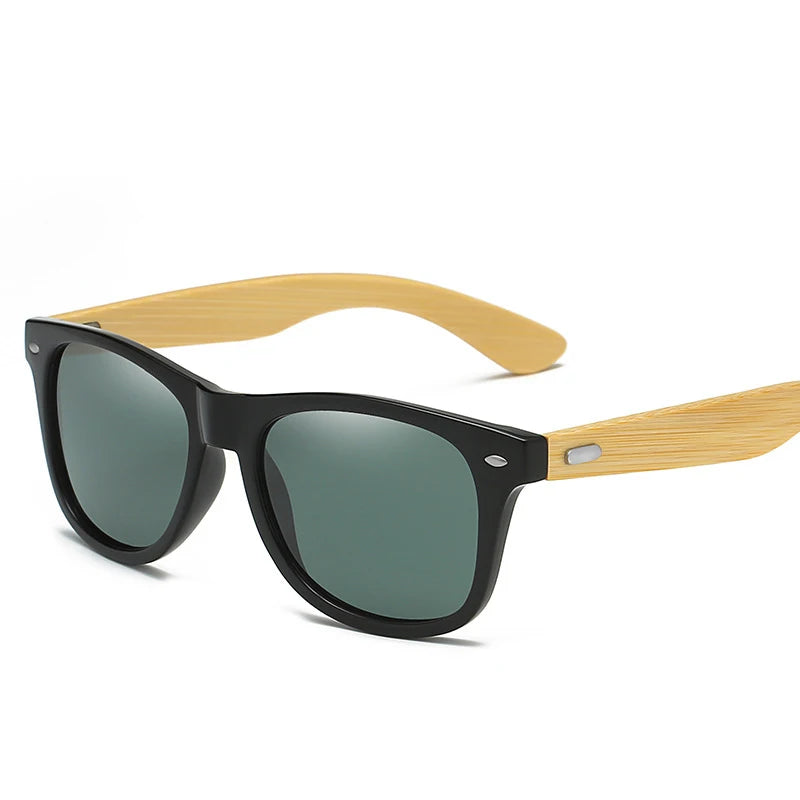 Sunglasses Men Wood Bamboo Polarized UV400 Retro Vintage