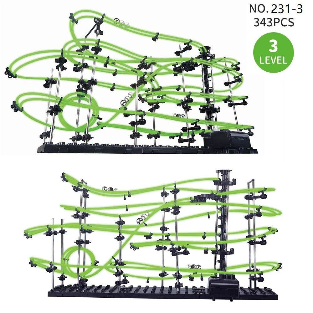 Luminous Spacerail Rollercoaster Ball Marble