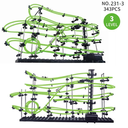 Luminous Spacerail Rollercoaster Ball Marble