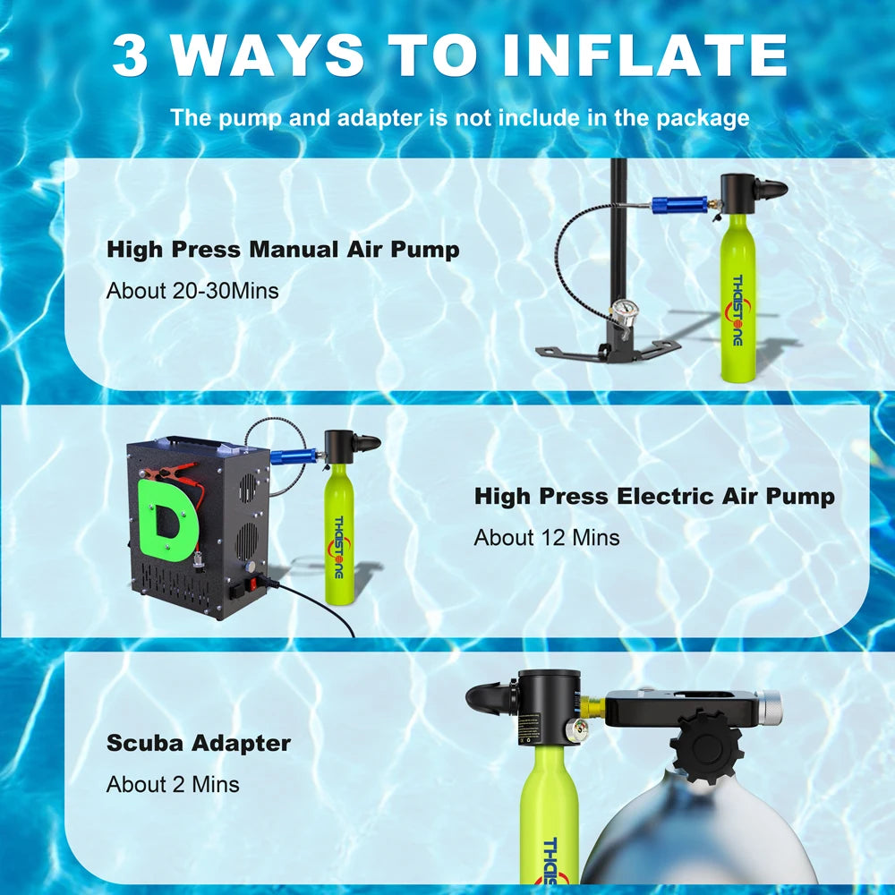 Mini Scuba Diving Tank, Underwater Swimming