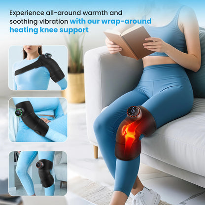 Electric Shoulder Massager Heating Pad Vibration Massage