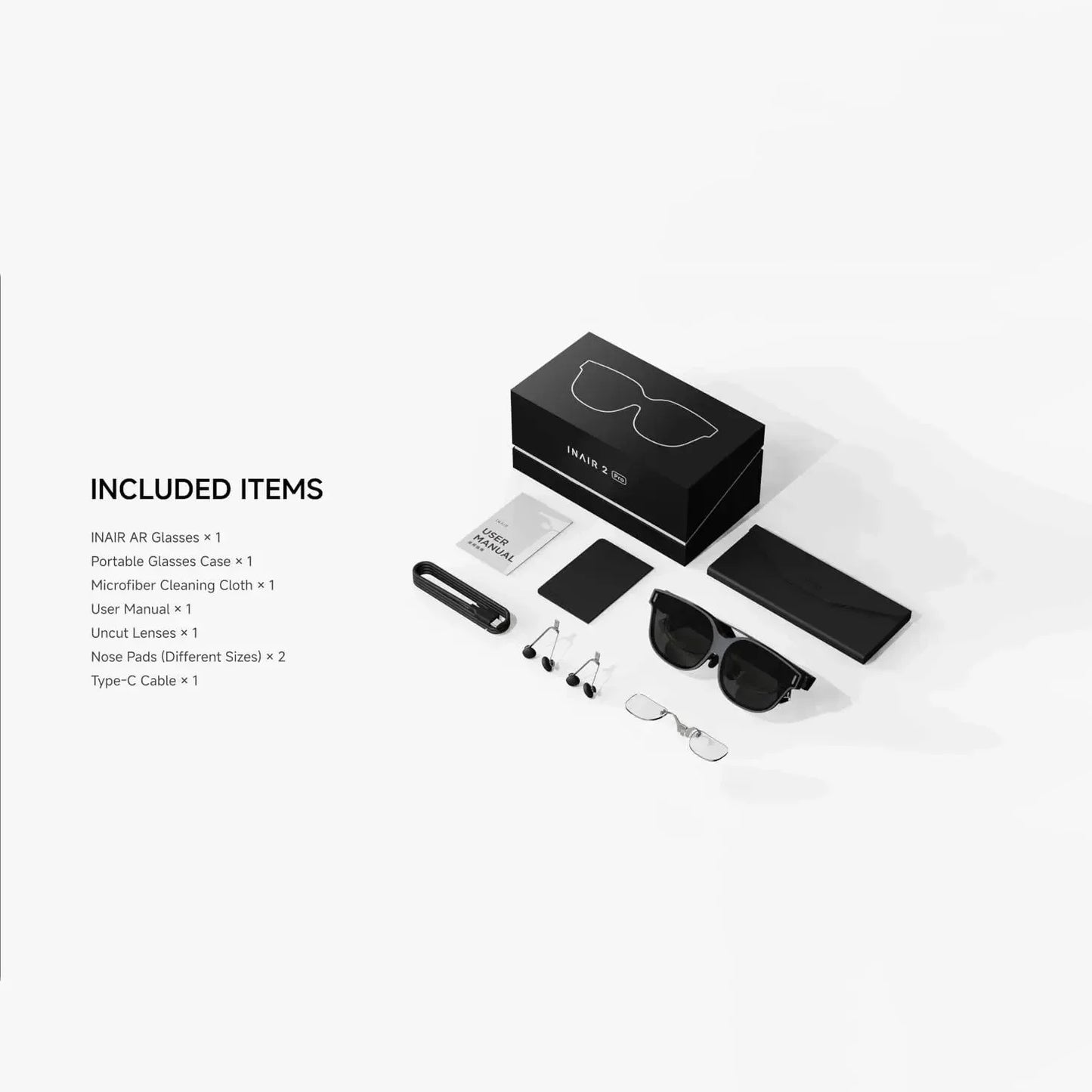 INAIR 2 PRO AI Smart AR Glasses | Reality/Virtual Switch