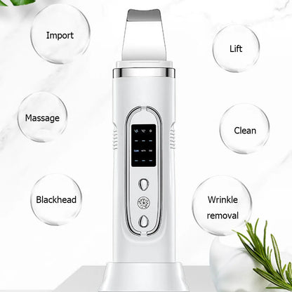 Ultrasonic Skin Scrubber Electric Facial Cleansing Pore