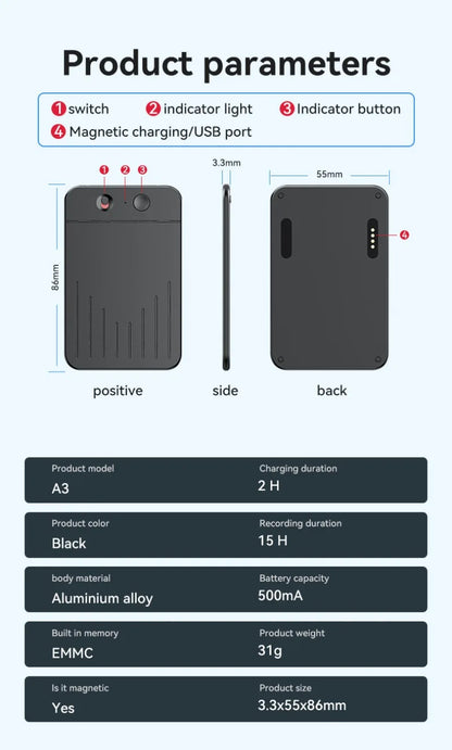 Smart Voice Recorder Intelligent Note Voice Recorder