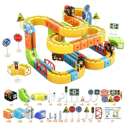 Magical Track Train USB Rechargeable 3D Building Tracks