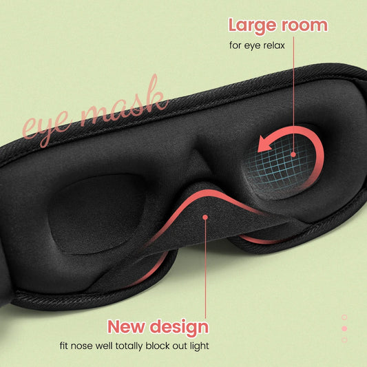 3D Sleep Mask Blindfold Sleeping Aid Eyepatch Eye Cover Sleep Patches