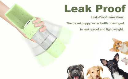 Leak-Proof Pet Travel Bottle Dual-Use Dog Water Dispenser