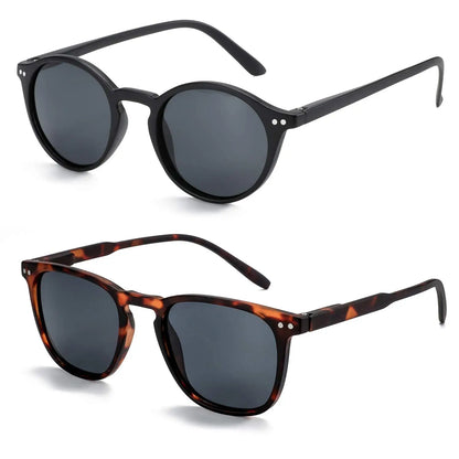 Retro Small Round Polarized Sunglasses Men Women Lightweight