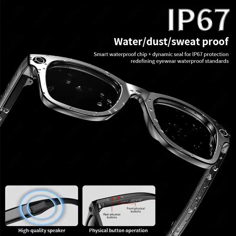 TOP 1 for Meta AI Smart Glasses 13MP Camera Video Recording