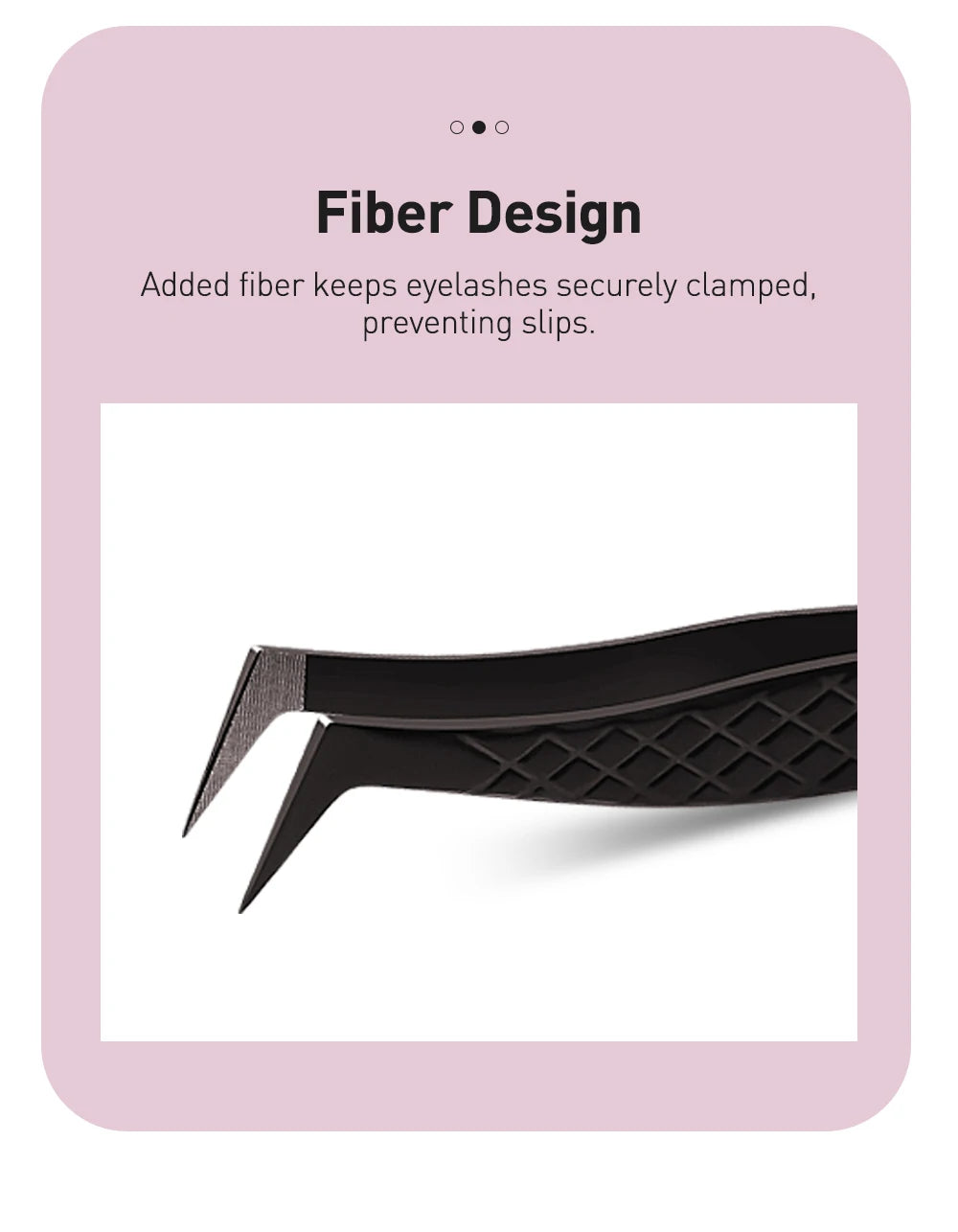 SAKURAHANA High-end Eyelash Tweezers Black Fiber Tip