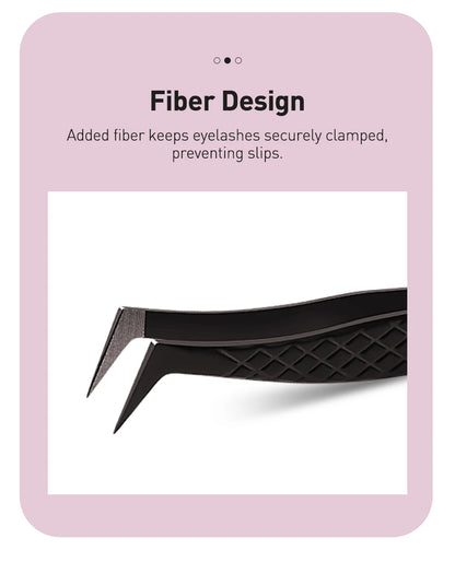SAKURAHANA High-end Eyelash Tweezers Black Fiber Tip