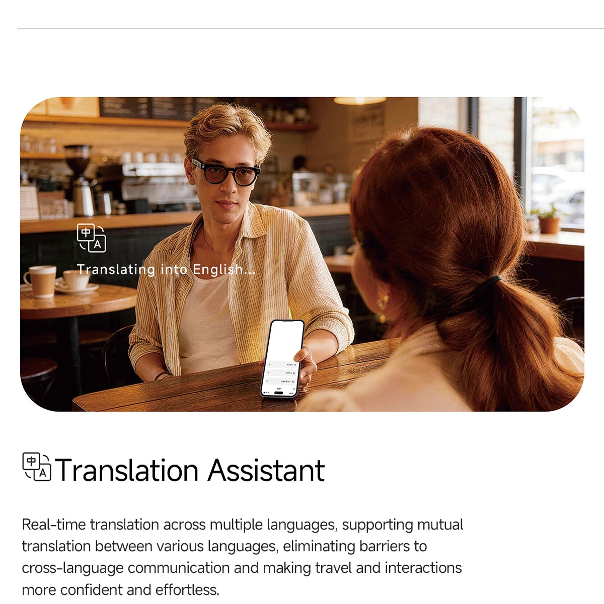 NEW MT5 Ultra AI Smart Glasses Real-time Translation Glasses