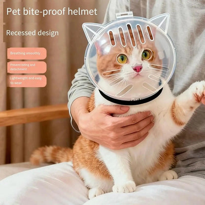 Breathable Sturdy Muzzle Mask Cat Head Cover Space Hood