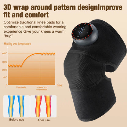 Electric Heating Knee Wrap with 5 Modes Muscle Relaxation