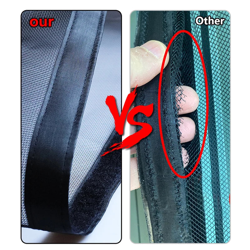 Magnetic Door Screen Insect Mosquito Net Curtain Black Fly