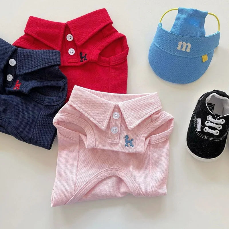 New Pet Polo Shirt Cool Clothes Soft Breathable Costumes
