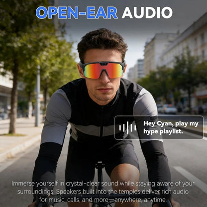 AI Smart Glasses ChatGPT 1200P Camera 30MP Anti-shake