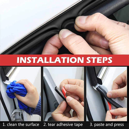 Car Door Seal Strips Noise Insulation Rubber Seals Sticker