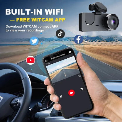NEW 1080P HD WIFI 2/3Camera Dash Cam For Car Camera