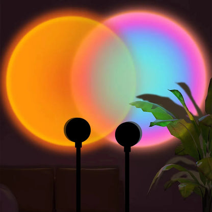 USB Room Photo Atmosphere Light Sunset Projection Lamp