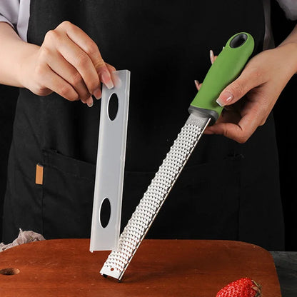 Stainless Steel Cheese Grater & Lemon Zester with Protect Cover