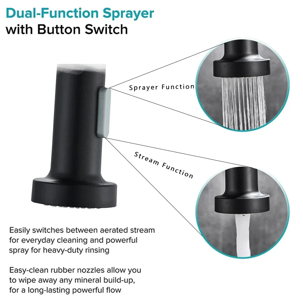 Spring Style Kitchen Faucet Brushed Nickel Faucet Pull Out