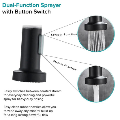 Spring Style Kitchen Faucet Brushed Nickel Faucet Pull Out