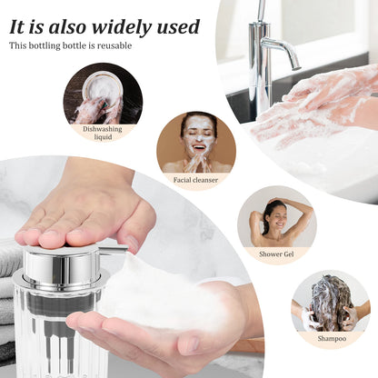 Foam Soap Dispenser 300ml Clear Refillable Foaming