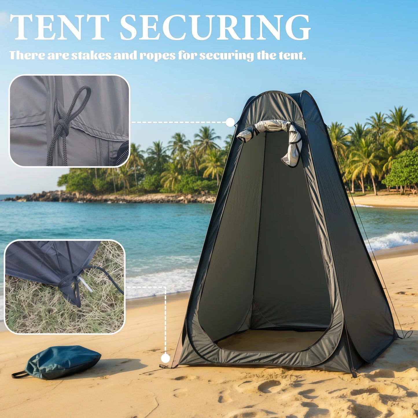 Pop-Up Portable Privacy Tent Outdoor Shower Tent