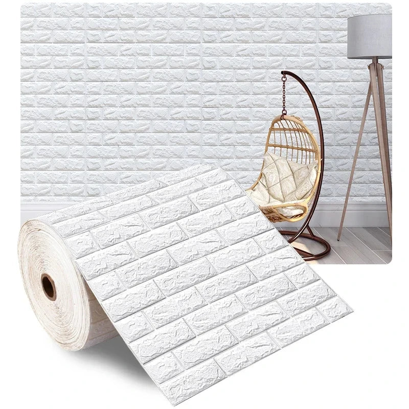 3D Self-Adhesive Wallpaper 70cm*1/5/10m Continuous Waterproof