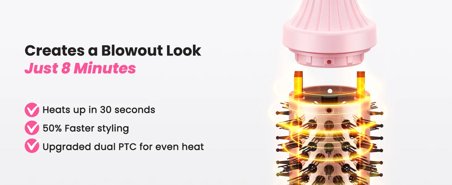 Thermal Brush Blowout Boost 1.5 inch Heated Round Brush