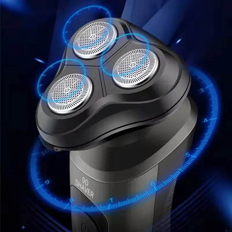 New 9D Man Electric Razor Face Shaver USB Full-body Trimmer