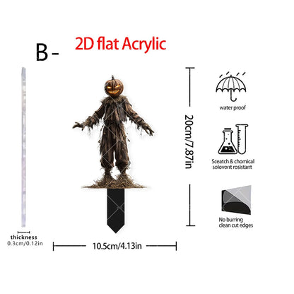 Halloween Scary Yard Decoration, Scarecrow Decor Horror