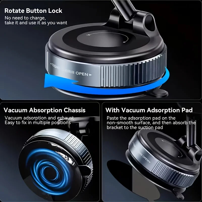 Strong Magnetic Car Phone Holder Foldable Design 360° Adjustable