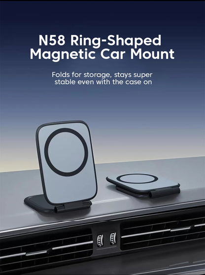 Ultrathin Car Magnetic Mobile Phone Holder Adjustable Foldable
