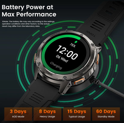 Original KOSPET TANK T3 Smart Watch For Men Military