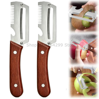 3-in-1 Multifunction Peeler Kitchen Stainless Steel Peeler
