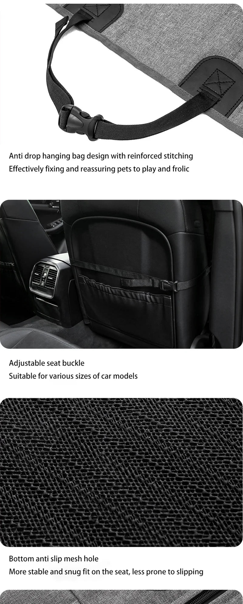 Dog Car Seat Cover Waterproof Dog Carriers Travel Mat Hammock