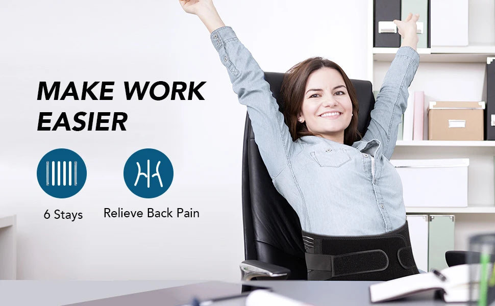 Back Brace for Lower Back Pain Lumbar Pad - Back Support Belt