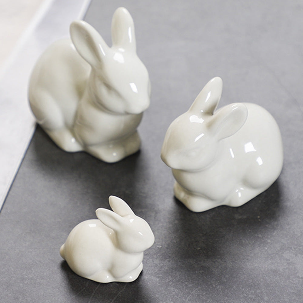 Cute Miniature Bunny Figure Home Decoration