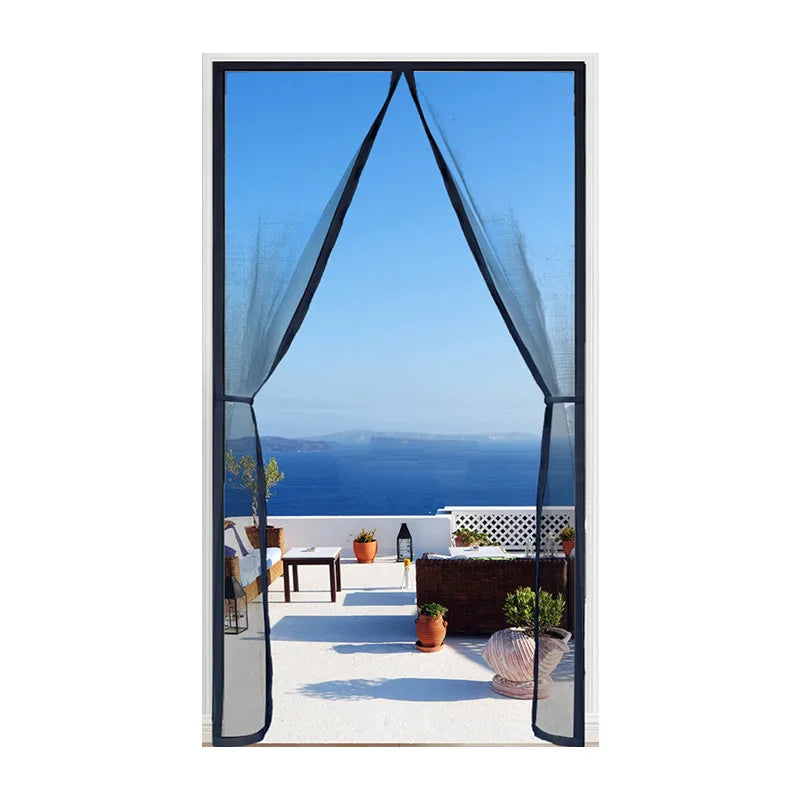 Magnetic Door Screen Insect Mosquito Net Curtain Black Fly