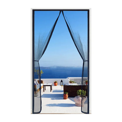 Magnetic Door Screen Insect Mosquito Net Curtain Black Fly