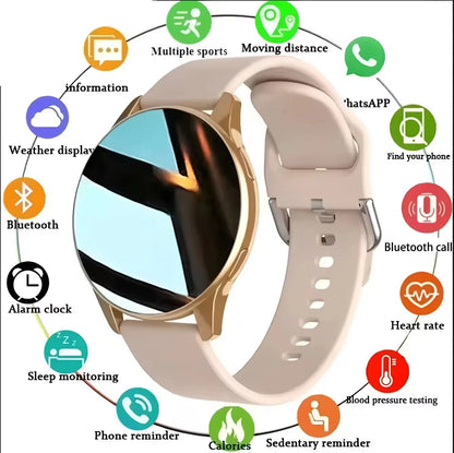 Women Bluetooth Call Smart Watch HeartRate Blood Pressure