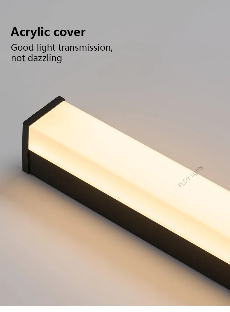 Modern Waterproof Outdoor Long Strip LED Wall Light