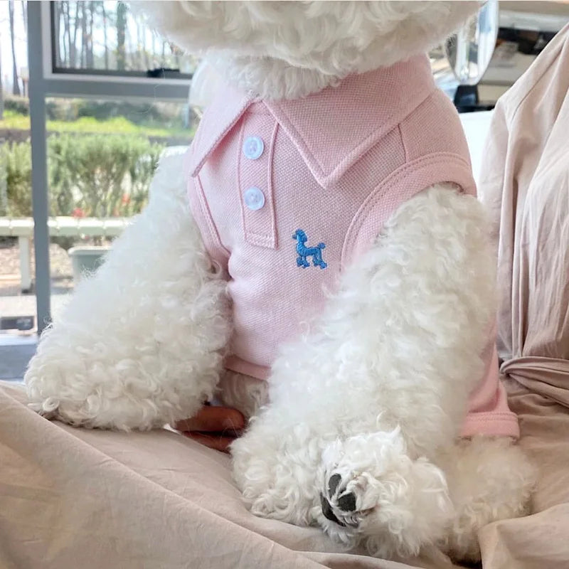 New Pet Polo Shirt Cool Clothes Soft Breathable Costumes